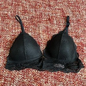 La Vie En Rose Lace Detail Bralette Size Medium